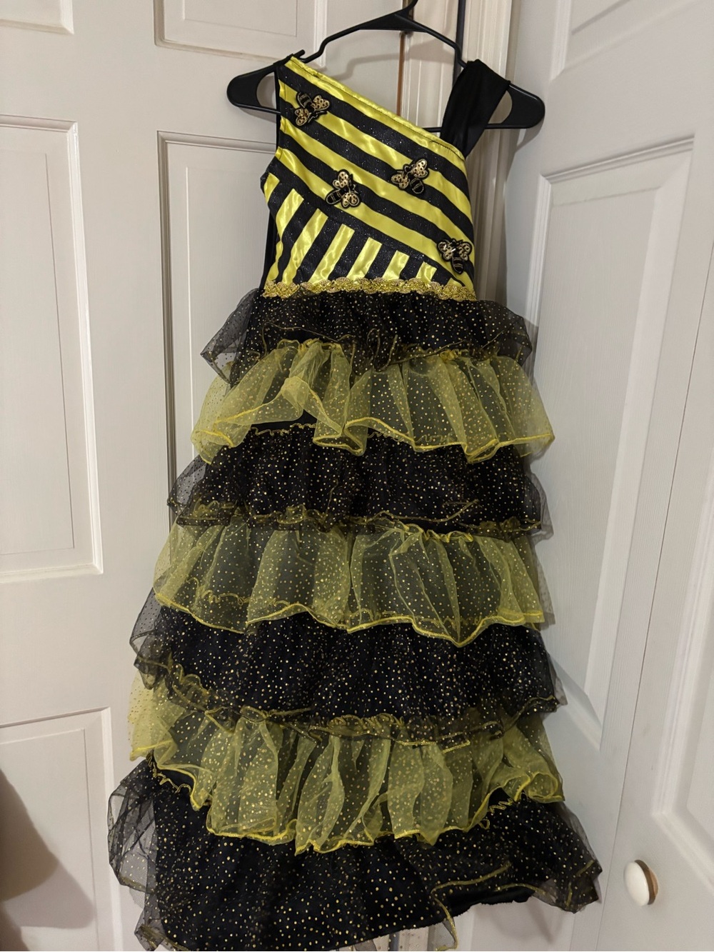 Chasing fireflies Queen Bee bumblebee dress costume size 8 girl